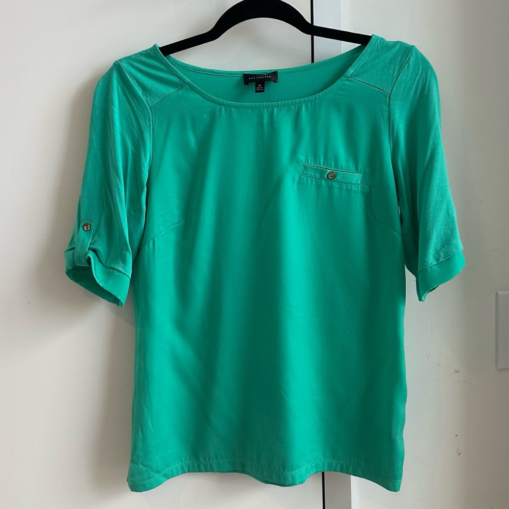 The Limited - green multimodal top - XS